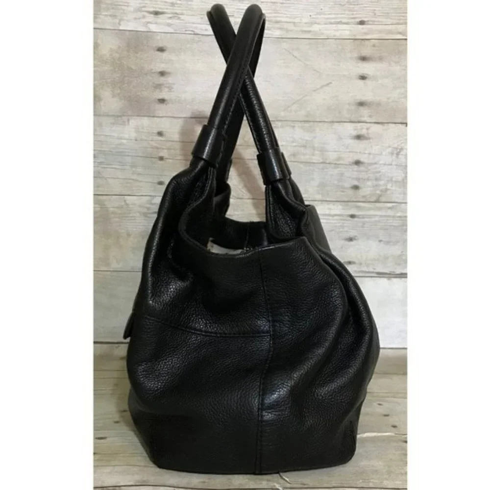 Kate Spade Grant Park Vintage Black Leather Shoulder Bag Satchel Tote bag Purse